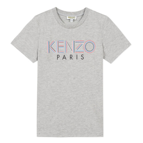 Kenzo Sport Line Logo JB 1 T-shirt - Marl Grey 8A