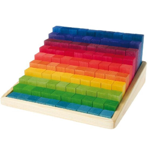 Grimm's Stepped Counting Blocks 4cm thick (100 pcs)
