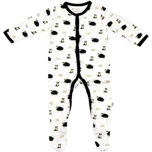 Kyte Baby Printed Footie In Pasture 6-12 Month