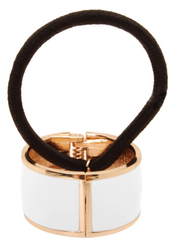 L.Erickson Atelier Enamel Cuff Pony White - Gold