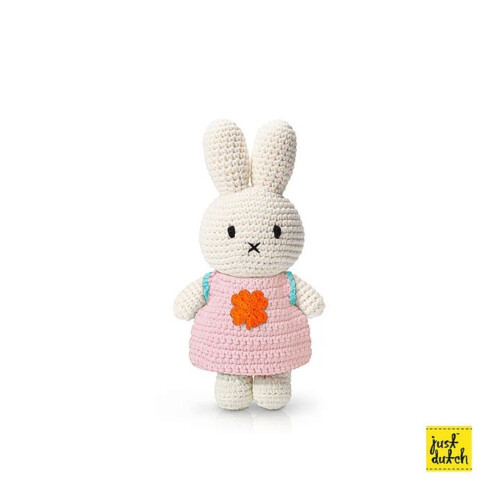 Miffy Just Dutch Handmade in Clover Dress and Jumpsuit Clover Dress Pastel Pink