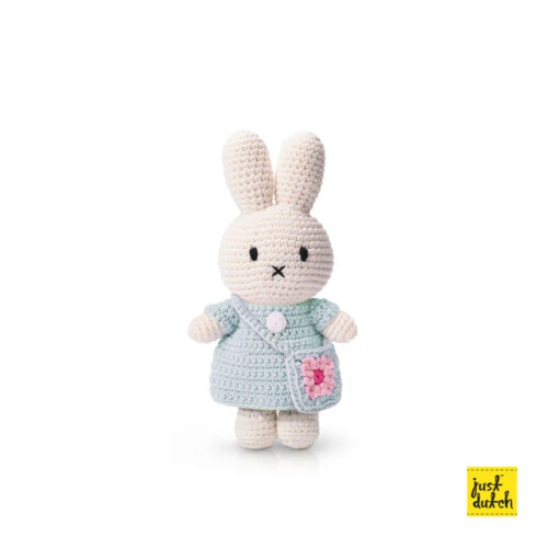Miffy Just Dutch Mint Dress with Blue Flower Bag