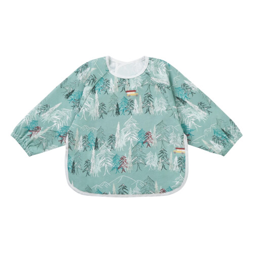 Nest Designs Long Sleeve Bib Cover - 1, 2, Tree 6M-2T