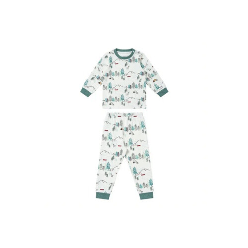 Nest Designs Long Sleeve Two-Piece PJ Set - Happy Trails - 2T-3T