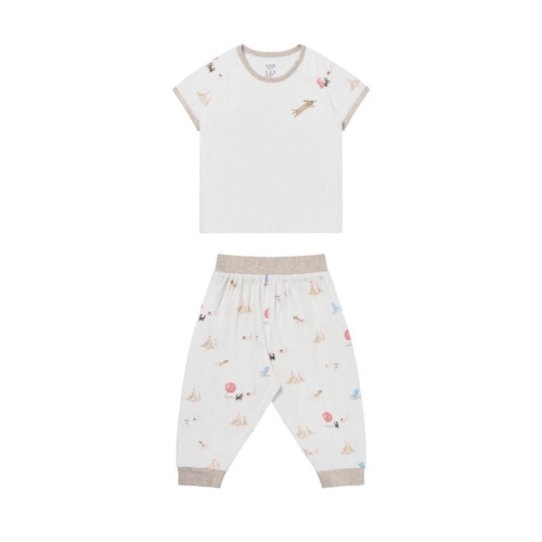 Nest Designs Short Sleeve Play Set (Avocado Bamboo) - Beach Daze 18M-24M