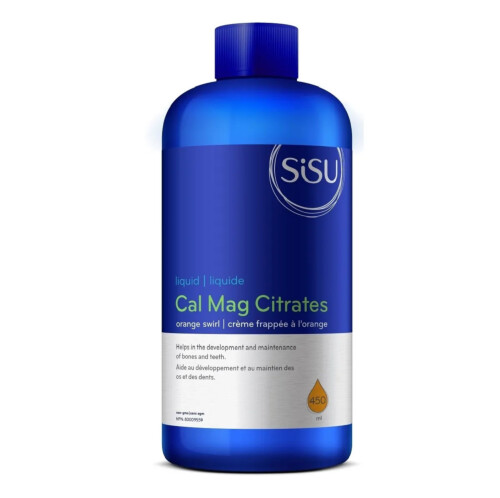 SISU Calcium & Magnesium Citrates Liquid with D3 - Orange Swirl 450ml