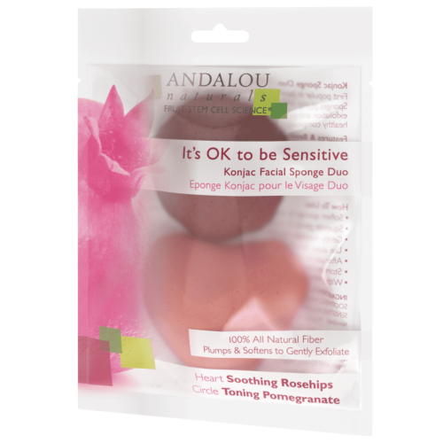 ANDALOU naturals Sensitive Konjac Facial Sponge Duo