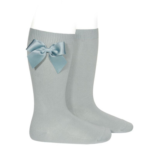 Condor Knee-High Socks With Grossgrain Bow Verde Seco