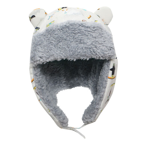 Flapjackkids Water Repellent Trapper Hat - Grey - Small 6-24M