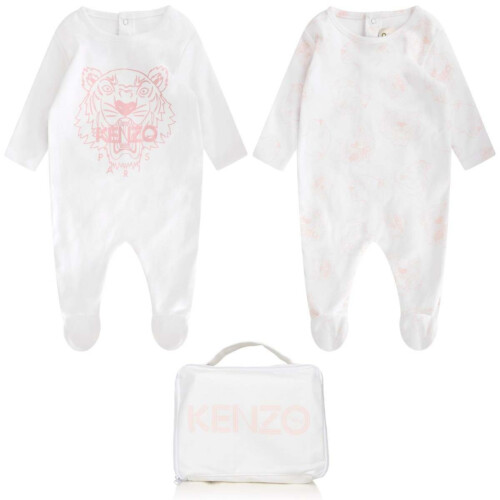 Kenzo Kids Girls Tiger Babygrow Gift Set (with 2 clothing)