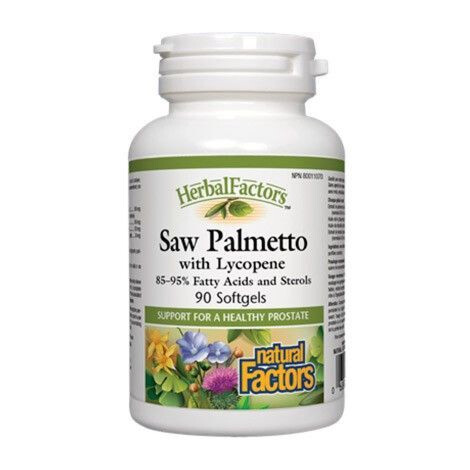 Natural Factors Saw Palmetto with Lycopene 90 Softgels