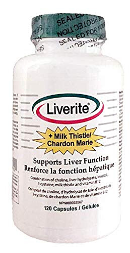 Liverite Liver Function Milk Thistle + Chardon Marie 120 Capsules
