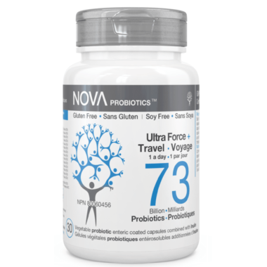 NOVA Probiotics Ultra Force + Travel 73 Billion 30Vcaps