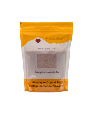 Heartfelt Living Himalayan Crystal Fine Grind Salt 500g