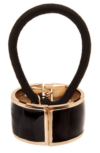 L.Erickson Atelier Enamel Cuff Pony Black - Gold