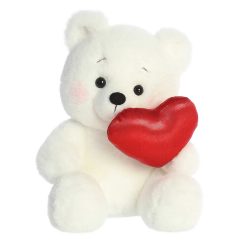 Aurora Valentine Bashful Bear - Cream 8In