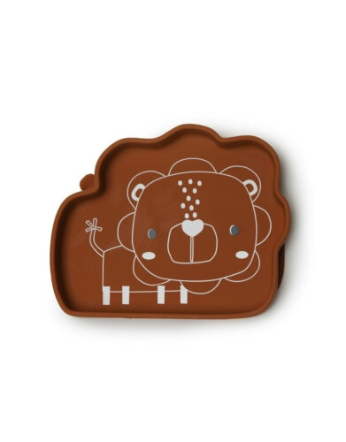 Loulou Lollipop Silicone Snack Plate - Born to be Wild - Lion