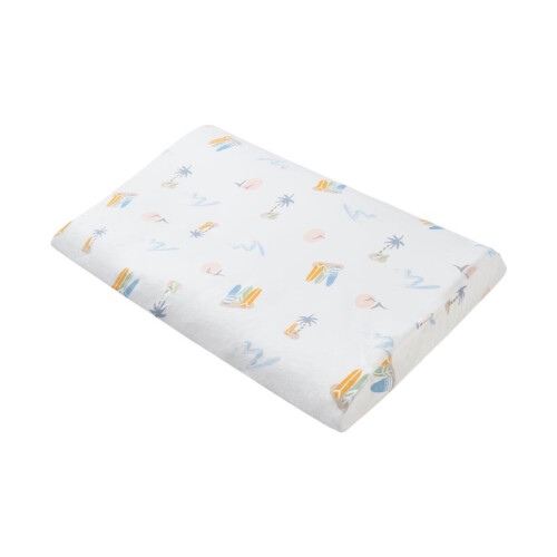 Nest Designs Foam Pillow With Pillowcase (Bamboo Jersey) - Pastel Waves S