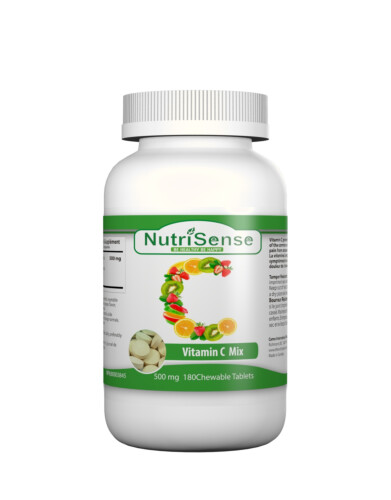 Nutrisense Vitamin C Mix 500mg 180Chewable Tablets
