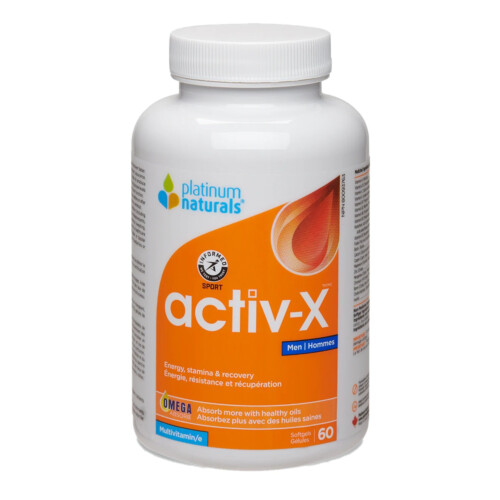 Platinum Naturals Activ-X Men Multivitamin 60 Softgels @
