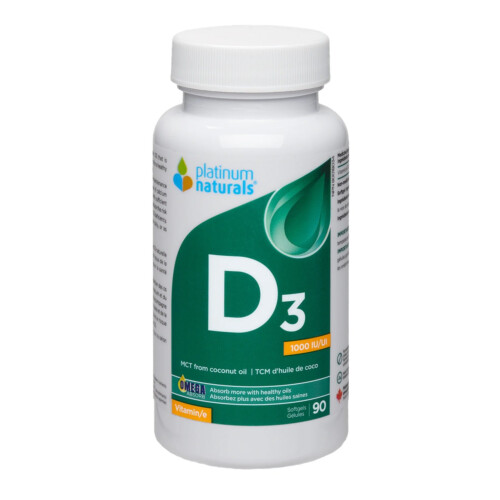 Platinum Naturals Vitamin D3 90 Softgels