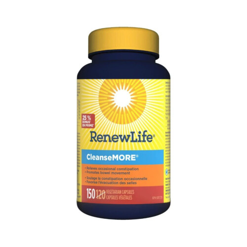 Renew Life Cleanse More 150Vcaps BONUS SIZE