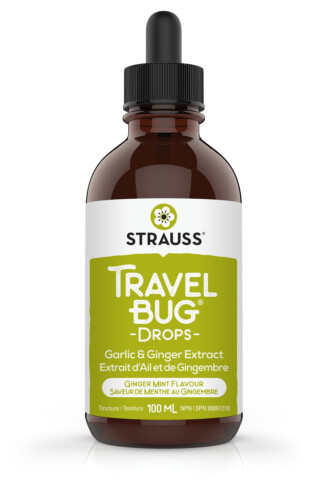 Strauss Travel Bug Drops - Garlic & Ginger Extract 100ml