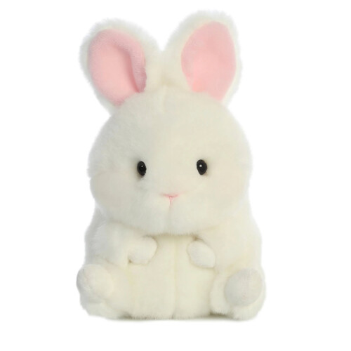 Aurora Rolly Bunbun Bunny White 5in