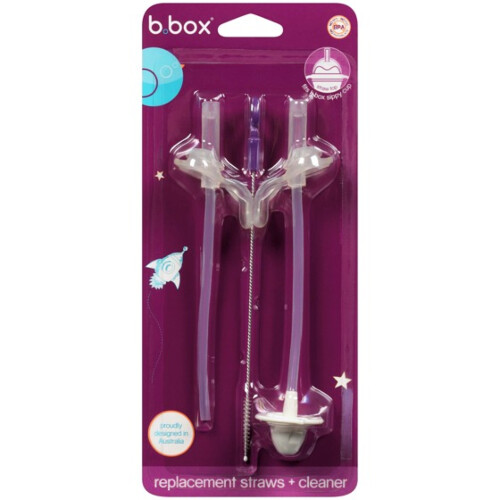 b.box Sippy Cup Replacement Straw & Cleaner Set