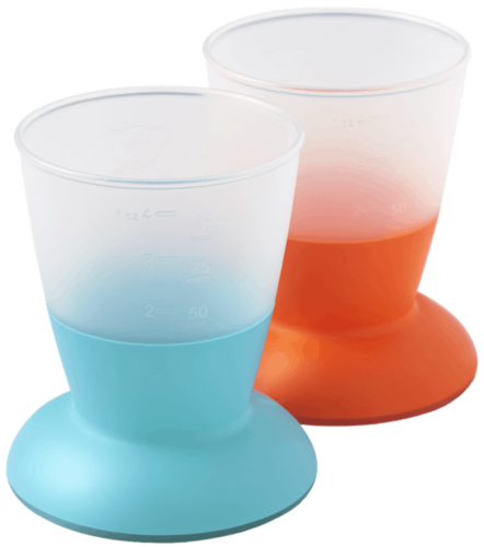 BabyBjorn Cup-Orange/Turquoise 2Pck