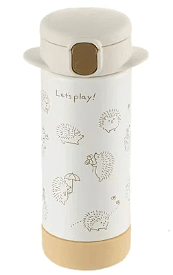 Richell 2-Way Stainless Steel Bottle 240ml - Beige