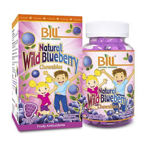 Bill Natural Wild Blueberry 90 Chewables Tablets @#
