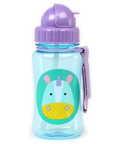 Skip Hop Zoo Straw Bottle 12 oz - Unicorn
