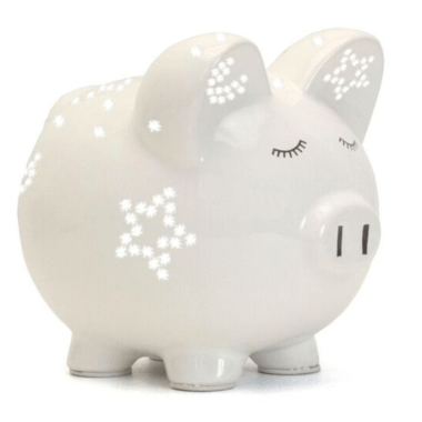Child to Cherish Night Light Piggy Bank - White