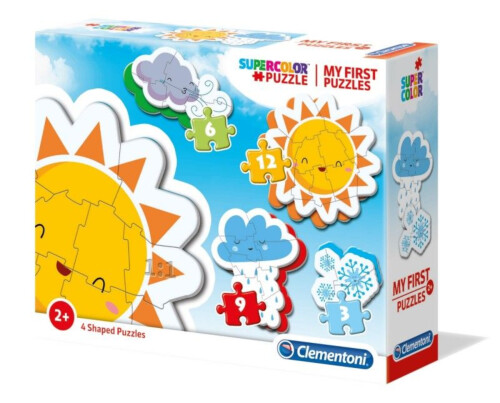 Clementoni My First Puzzle - The Weather (4 Shaped Animal Puzzles)