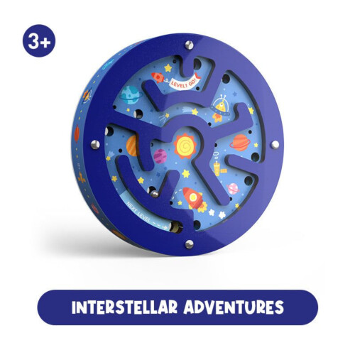 Mideer Double Sided Steel Ball Maze - Space Quest 3yrs+