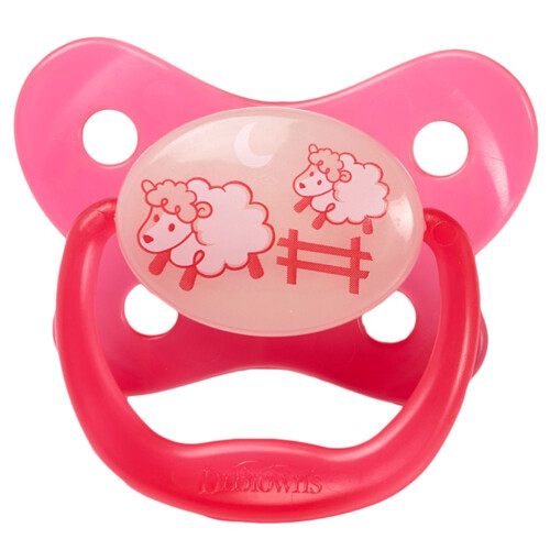 Dr Brown's Animal Pacifier 0-6 Months - Pink Sheep