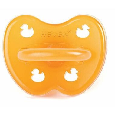 Hevea Natural Rubber Pacifier Duck Design 3+