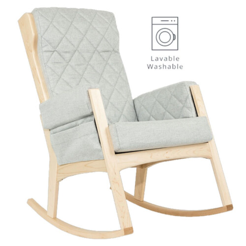 Dutailier Margot Rocker - 5309 Light Grey - 03 Natural