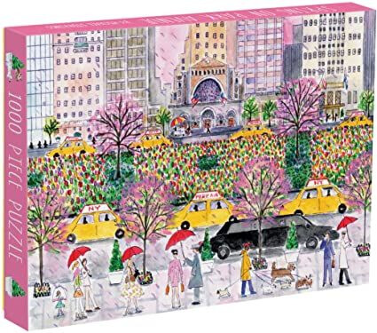 Galison Michael Storrings Spring On Park Avenue 1000 Piece Jigsaw Puzzle