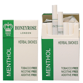 Honeyrose Menthol Herbal Cigarettes 20 Cigarettes