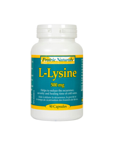 Prairie Naturals L-Lysine 500mg 90Capsules
