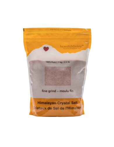 Heartfelt Living Himalayan Crystal Fine Grind Salt 1kg