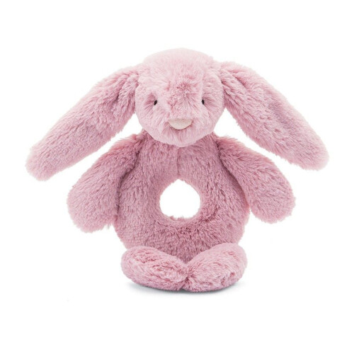 Jellycat Bashful Tulip Pink Bunny Ring Rattle