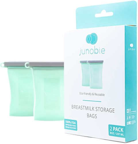 Junobie Reusable Breastmilk Storage Bags (2 Pk) - Mint