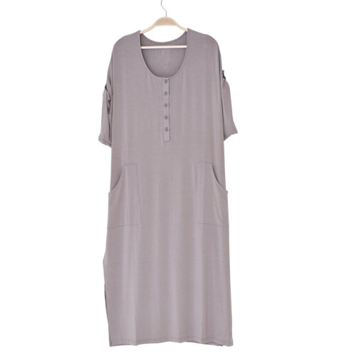 Kyte Baby Women's Lounge Dress in Mushroom - Mushroom  M