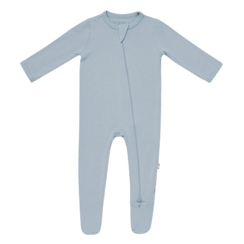 Kyte Baby Zippered Footie in Fog - Fog  6-12 months