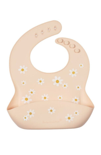Loulou Lollipop Silicone Bib - Daisy Oat