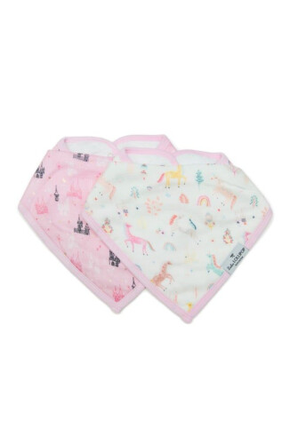 Loulou Lollipop Bandana Bib Set - Unicorn Dream
