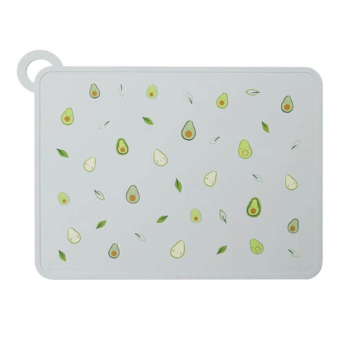 Loulou Lollipop Silicone Printed Placemat - Avocado